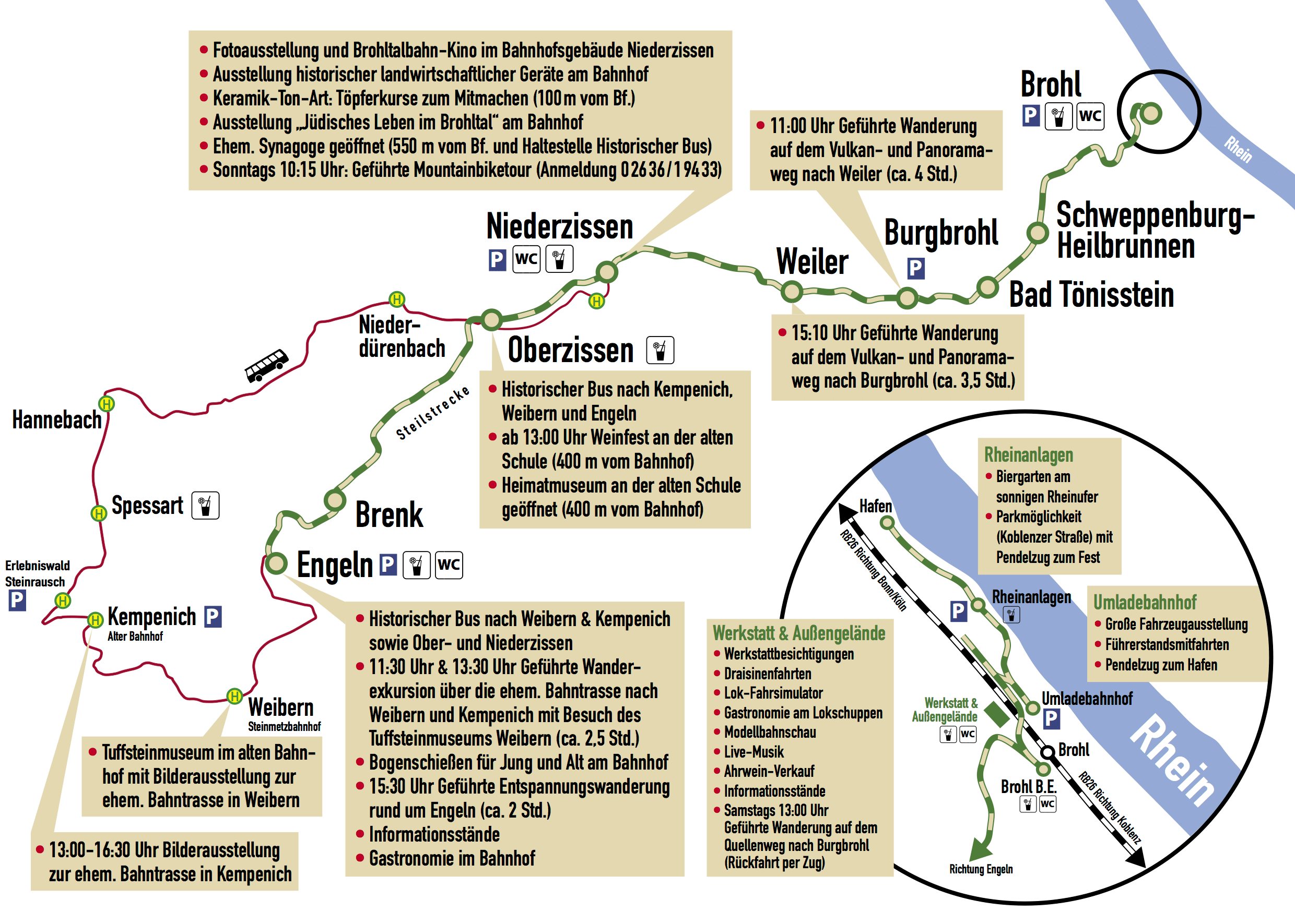 Brohltalbahn Karte Bahnfest 2021